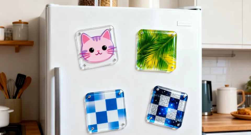 acrylic fridge magnet